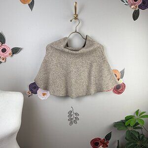 Zara Wool Blend Cropped Poncho - Size - Medium